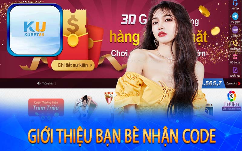 Giới thiệu bạn bè nhận Code