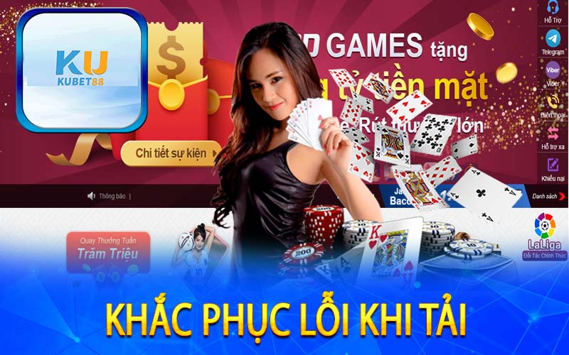 Khắc phục lỗi khi tải