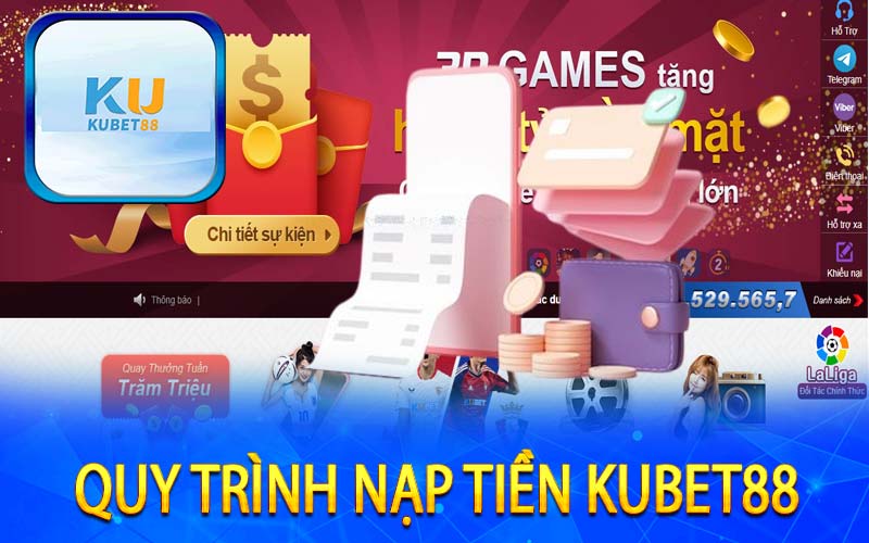 Quy trình nạp tiền Kubet88